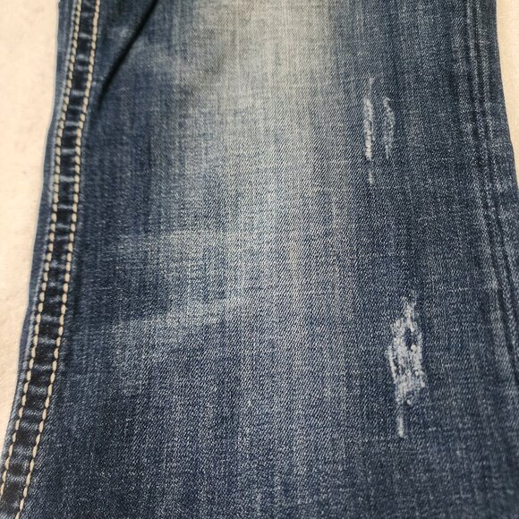 Women's Rerock EXPRESS Barely Boot Y2K Flare Western Low Rise Jeans NWOT Sz 12R - Picture 5 of 13